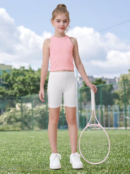 Girls Bike Shorts 6-Pack Under Dress Safety Shorts for Kids Toddlers