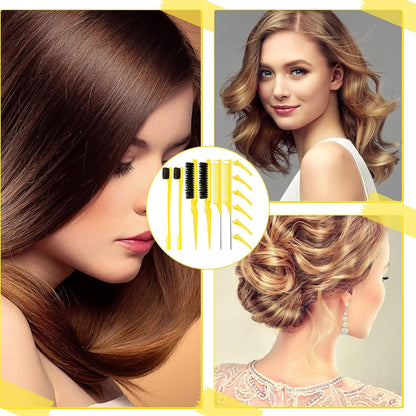 Hair Brush Set 12 Pieces Double Sided Edge Brush Teasing Combs Styling Kit