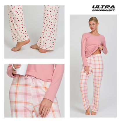 Women's Pajama Sets 2 Pack - Soft Lounge PJ Pants Set for Sleeping & Lounging