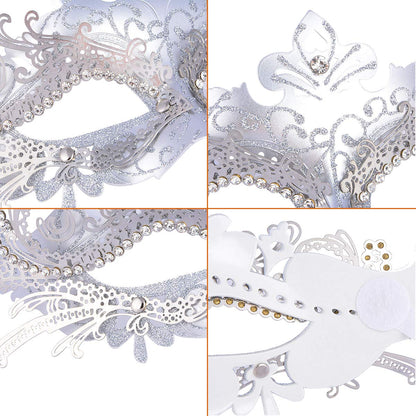 Masquerade Masks - Elegant Mardi Gras Party Masks - Premium Decorative Masks for Women and Men