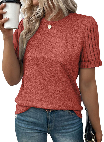 Women's Casual Short Sleeve T-Shirt Loose Fit Summer Top