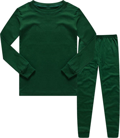 Family Feeling Kids & Toddler Boys Pajamas 2 Piece Pjs Set 100% Cotton Sleepwear