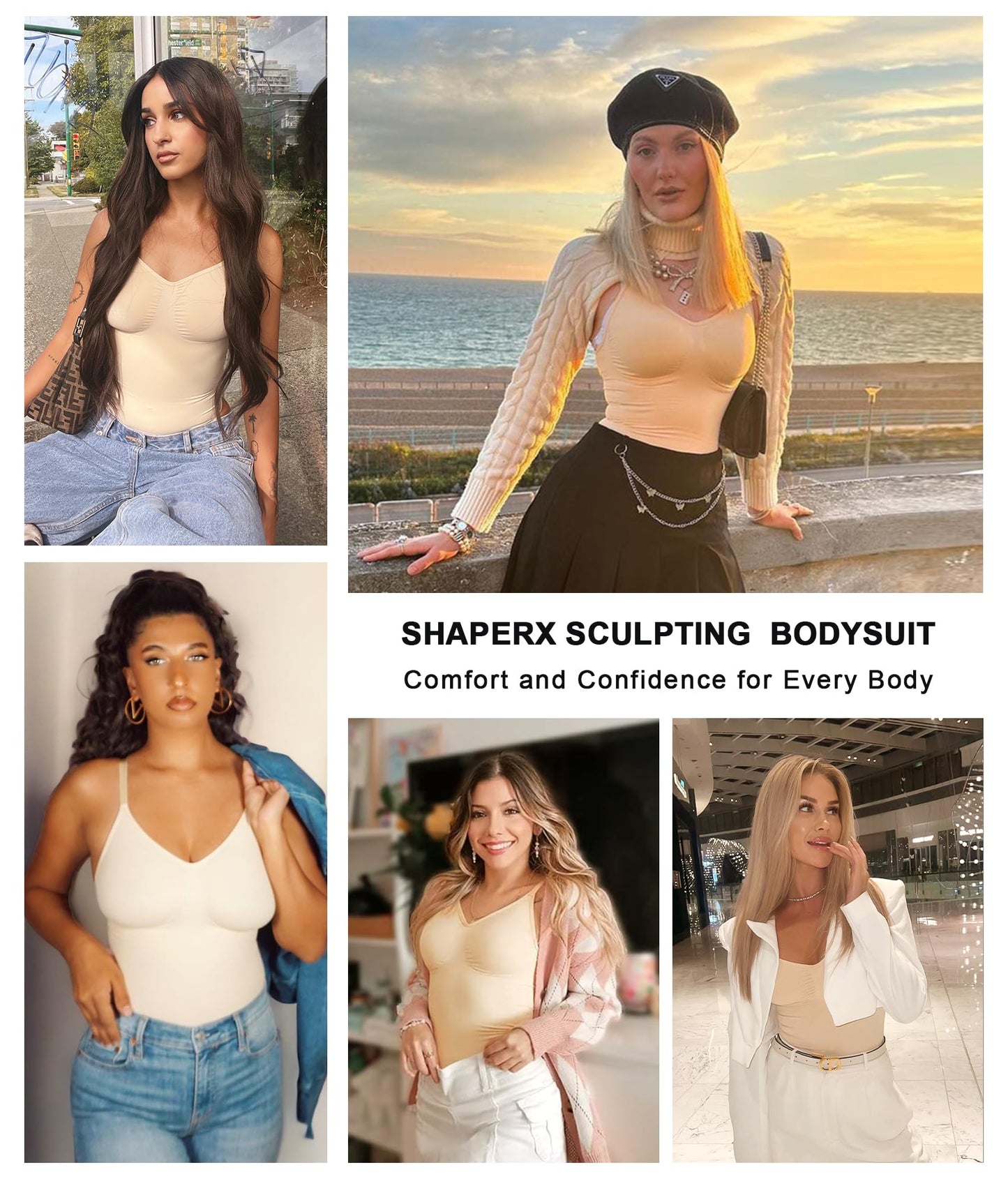 Women's Shapewear Bodysuit Tummy Control Seamless Body Shaper