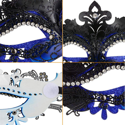 Masquerade Masks - Elegant Mardi Gras Party Masks - Premium Decorative Masks for Women and Men