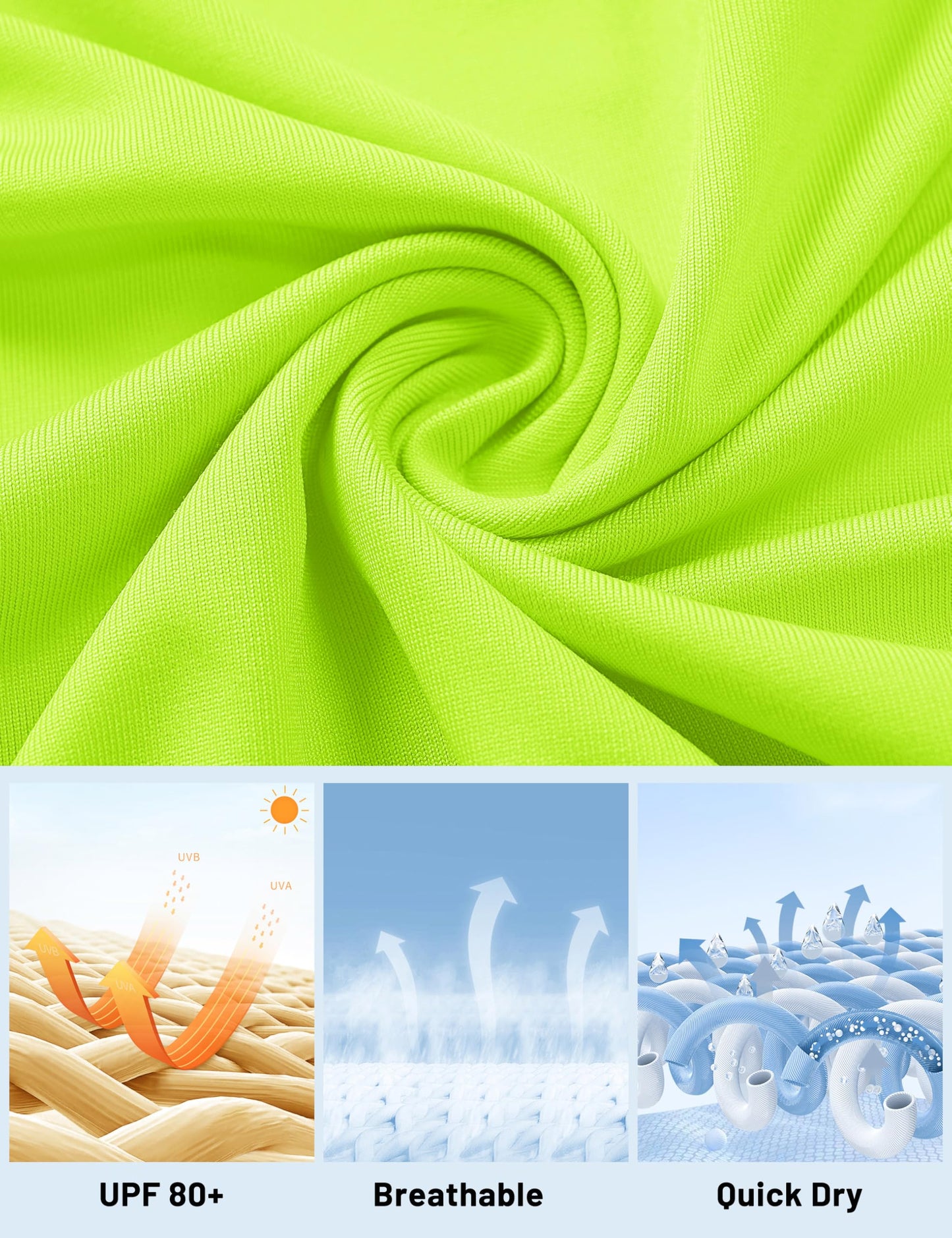 Women's UPF 80+ Long Sleeve Rash Guard - Quick Dry Athletic Shirt with Thumb Holes