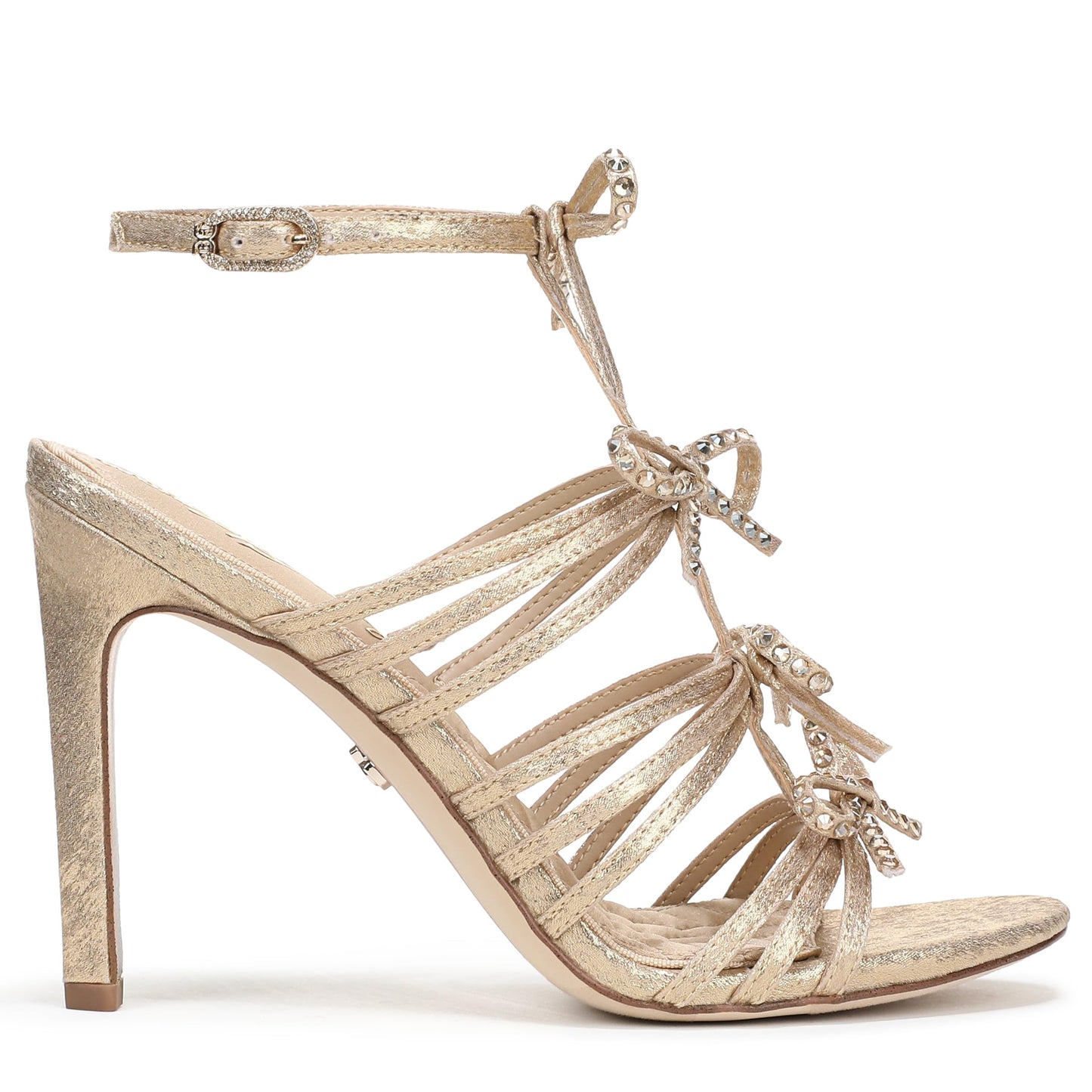 Sam Edelman Women's Iman Heeled Sandal Soft Gold 6.5 M