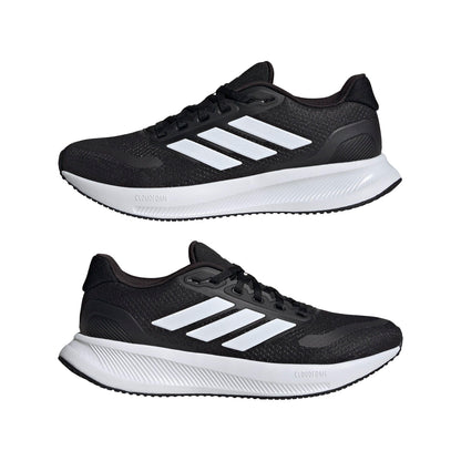 Adidas Women's Run Falcon 5, Black/White/Black, 8