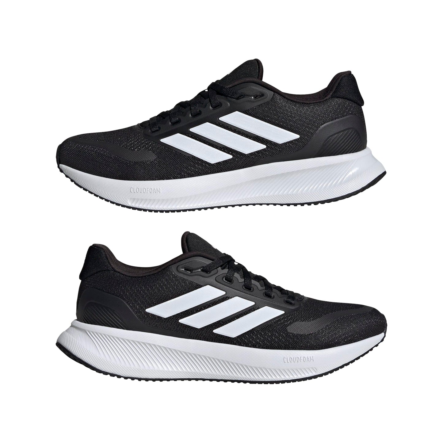 Adidas Women's Run Falcon 5, Black/White/Black, 8