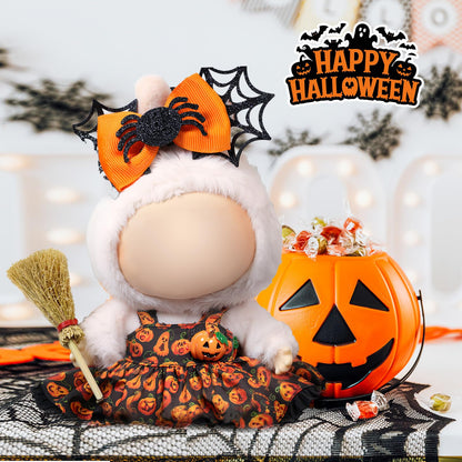 3 Piece Handmade Crochet Outfit for 17cm Dolls - Heart Sweater Hat & Bag Set