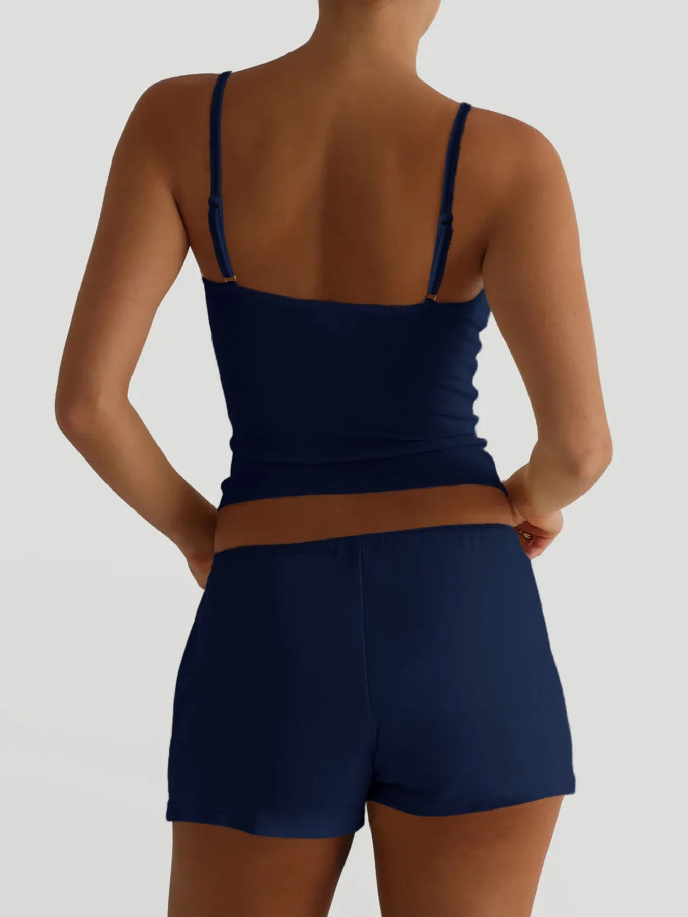 V-Neck Cami and Shorts Set