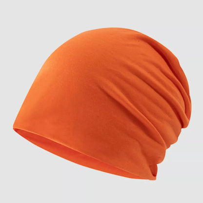 Slouchy Beanie Hat Orange One Size
