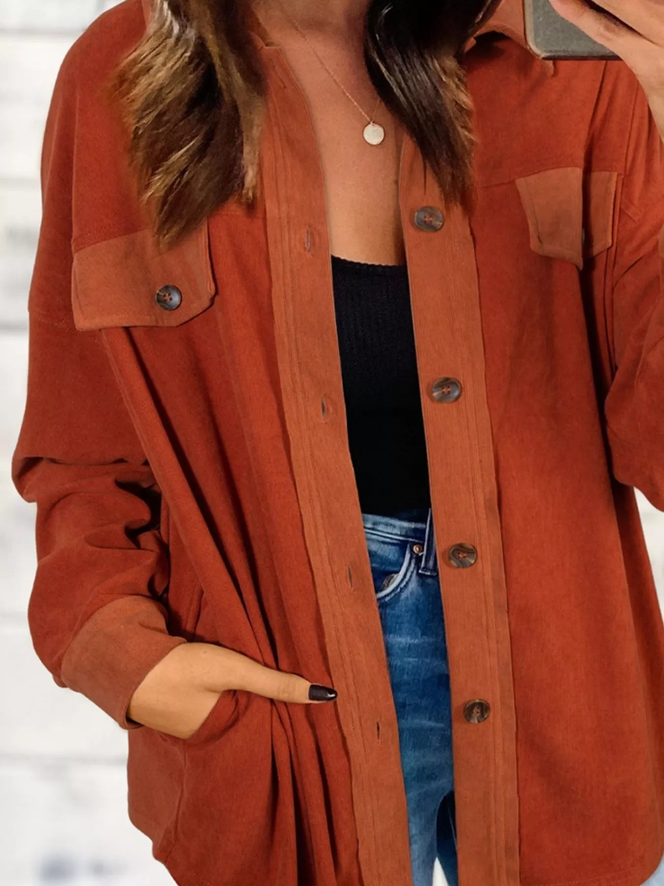 Casual Button-Down Shacket