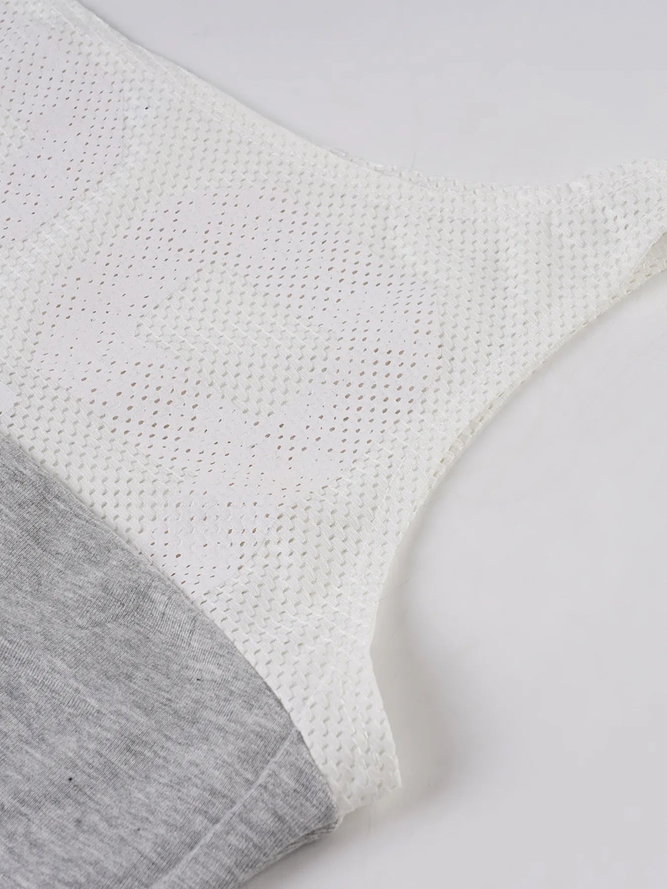 Asymmetric One-Shoulder Mesh Panel T-Shirt