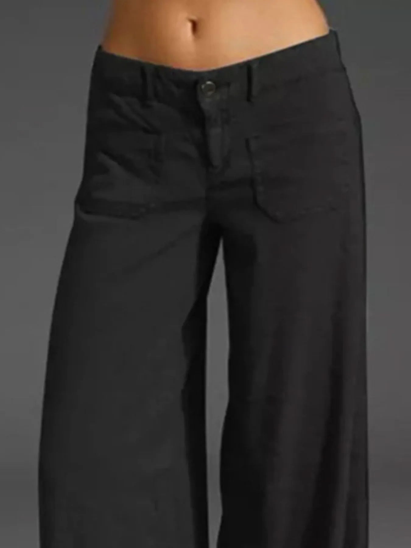 Full Size Wide Leg Pants with Pockets Plus Size