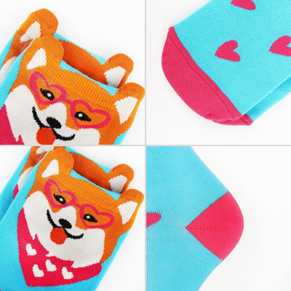 Jeasona Women's Cat Socks Cat Gifts Cute Animal Socks Dog Owl Gifts for Women