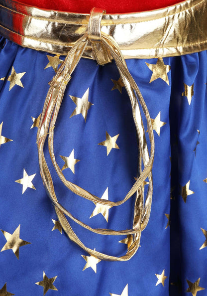 Wonder Woman Costume - Women's Long Sleeve Dress with Cape and Accessories