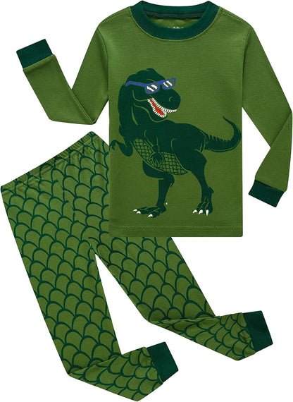 Boys Cotton Pajamas 2 Piece Set Kids Toddler Sleepwear PJs