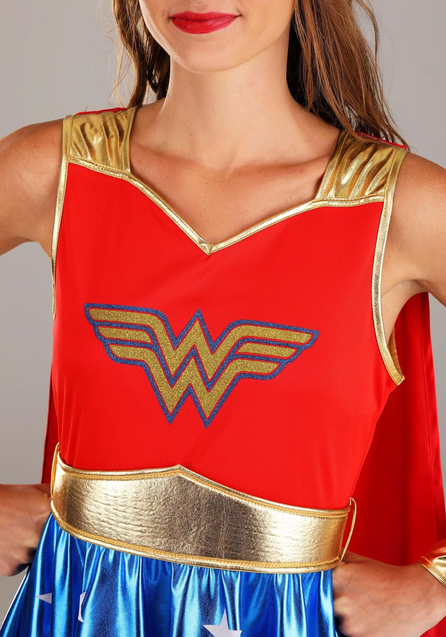 Wonder Woman Costume - Women's Superhero Outfit with Cape and Accessories