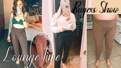 Women's Cozy Yoga Joggers Pants Loose Workout Sweatpants Comfy Lounge Pants with Pockets