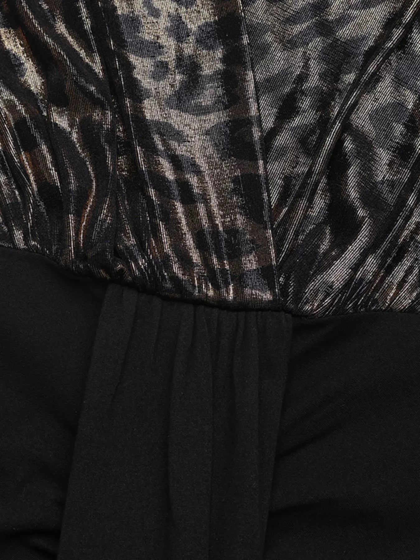 Slit Surplice Long Sleeve Dress