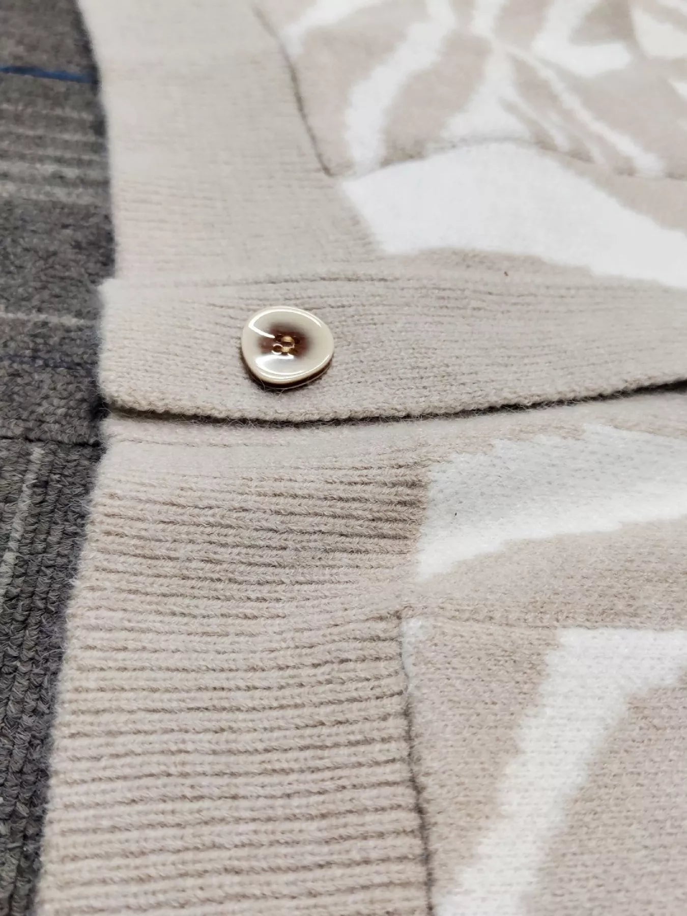 Zebra Print Button Up Cardigan