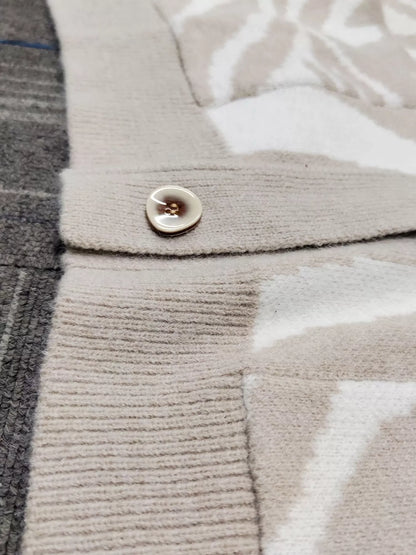 Zebra Print Button Up Cardigan