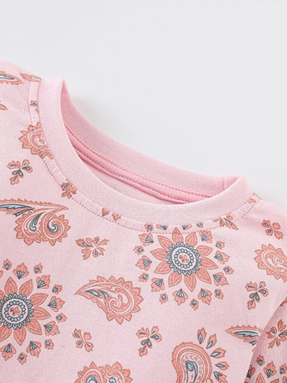 Children's Printed Long Sleeve Pajama Set