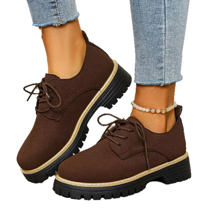 Lace-Up Platform Loafers