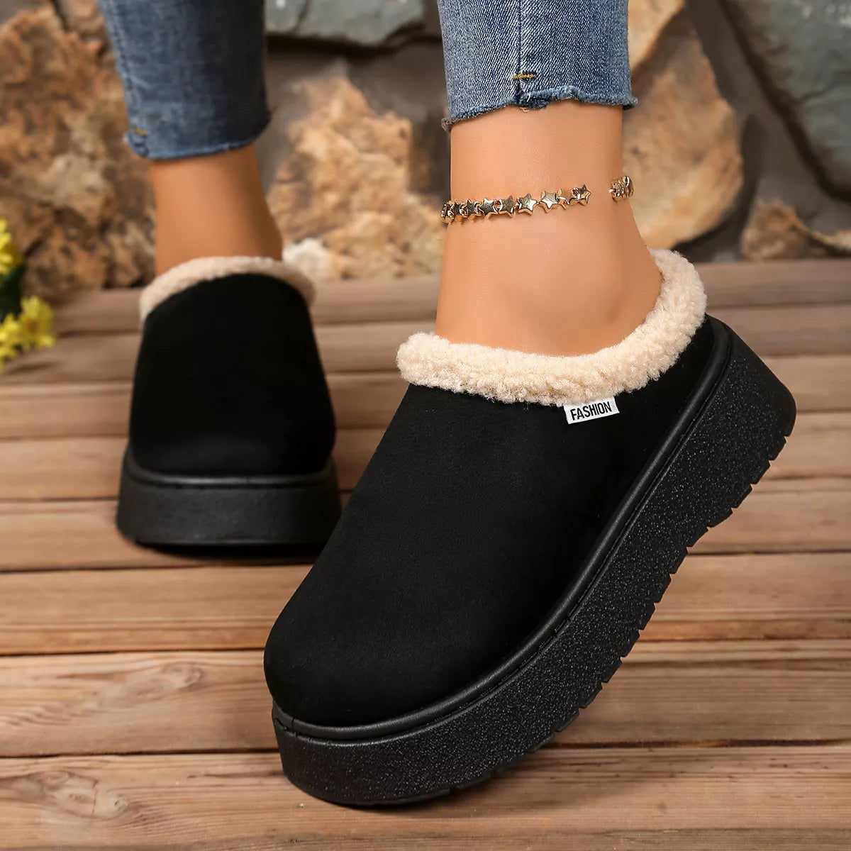 Plush Lined Platform Boots