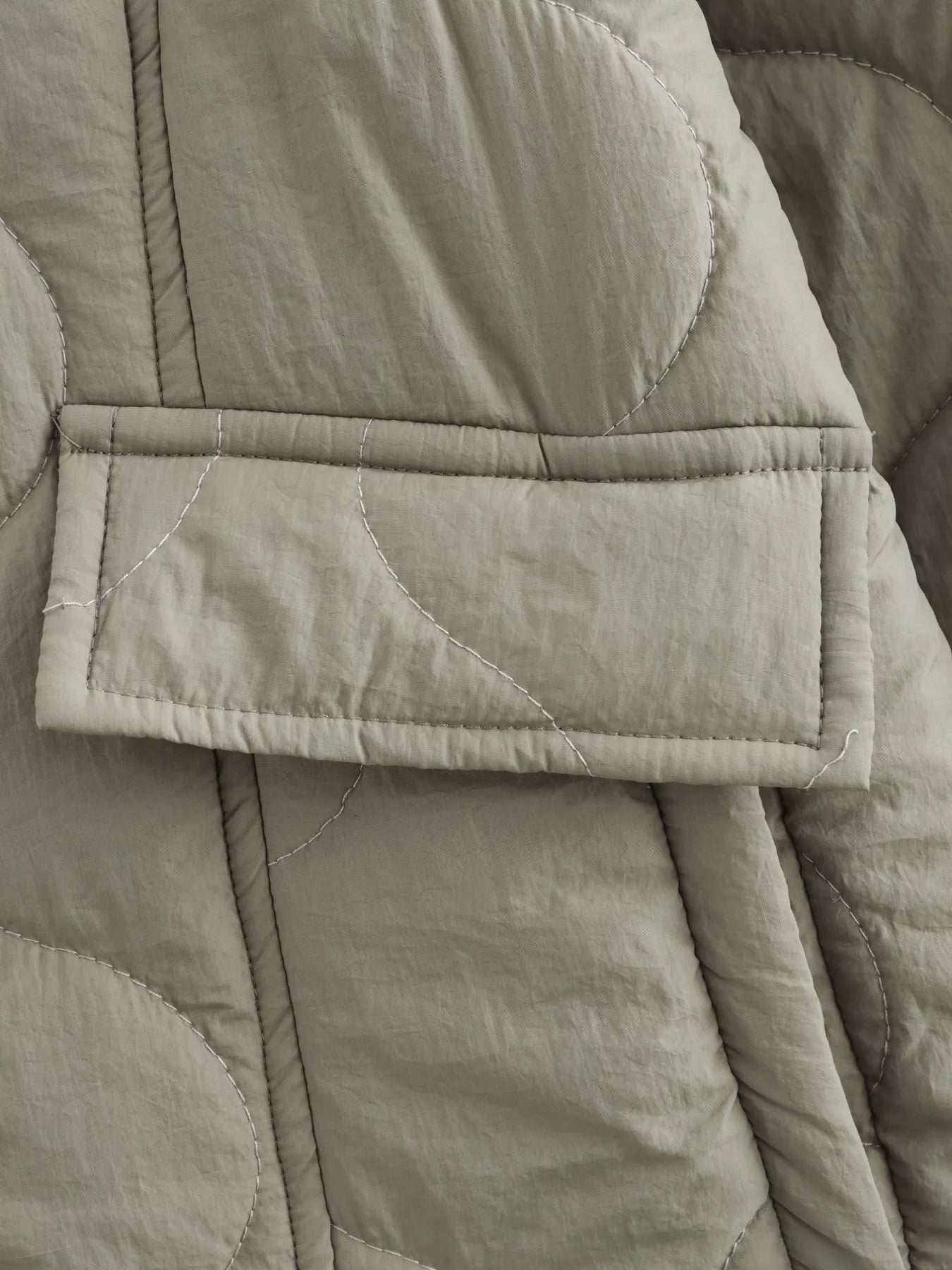 Quilted Button-Down Lightweight Jacket