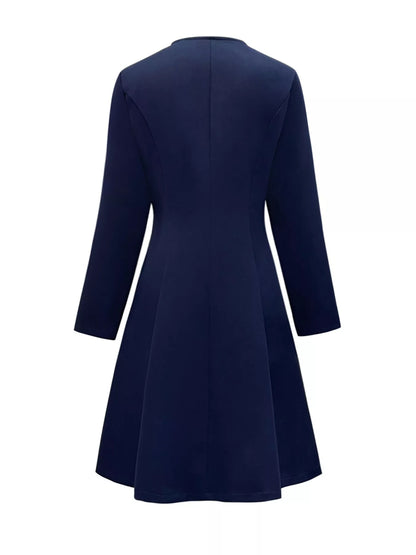 Button-Front A-Line Dress