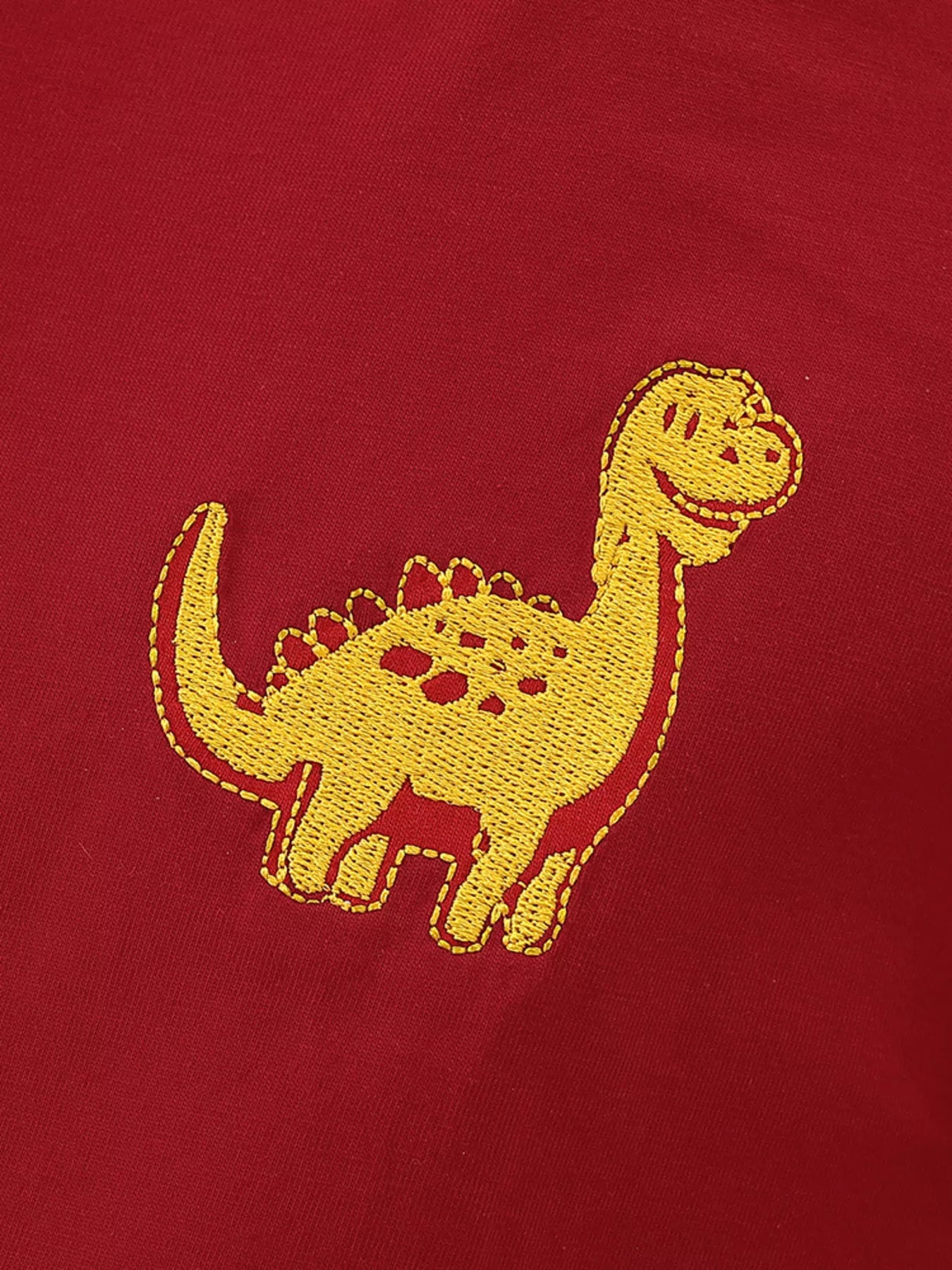 Children's Dinosaur Color Block Long Sleeve T-Shirt