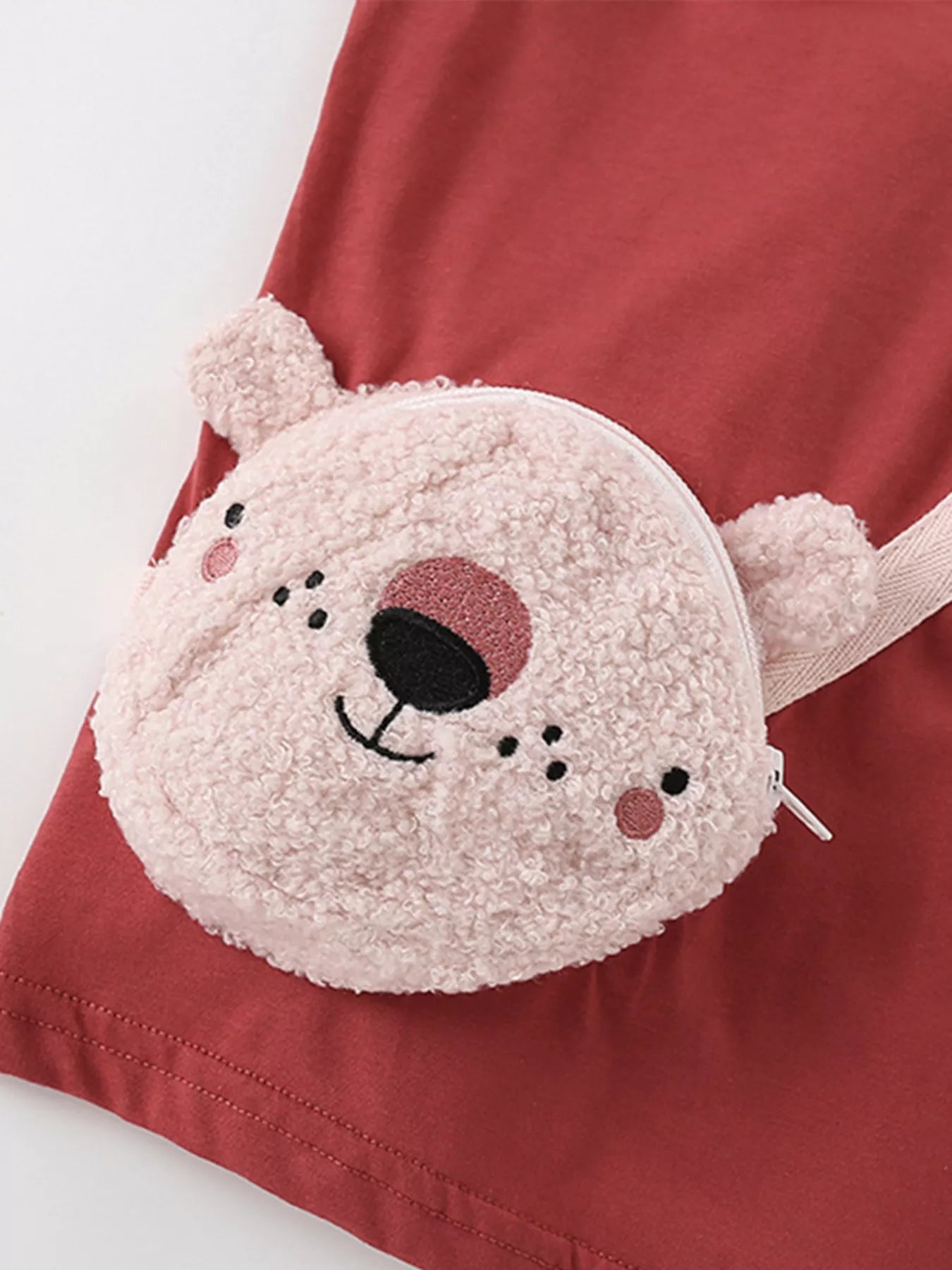 Children's Cute Bear Bag Long Sleeve T-Shirt