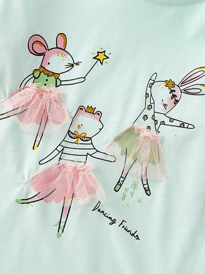 Children's Dancing Friends Long Sleeve Top and Pants Set