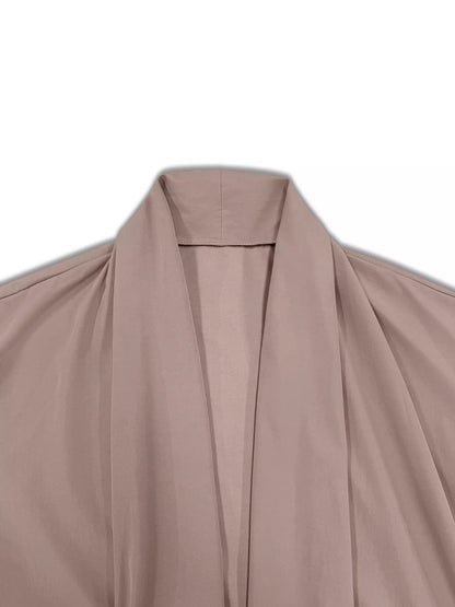 Plus Size Lightweight Open Front Cardigan with Pockets