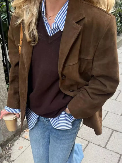 Button Up Long Sleeve Outerwear