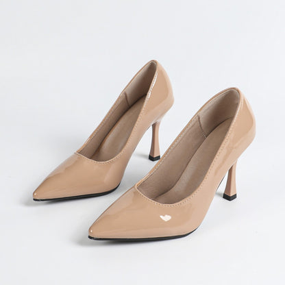Pointed Toe Shallow Mouth Super High Heel Pumps 9cm High Heels Stiletto Heel Shoes