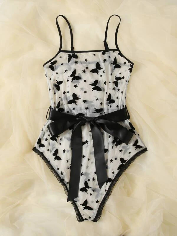 Sexy Lingerie Black Simple Women Lace Sexy See-through Sexy