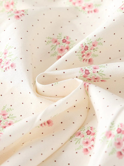 Children's Floral Print Long Sleeve Casual Dress