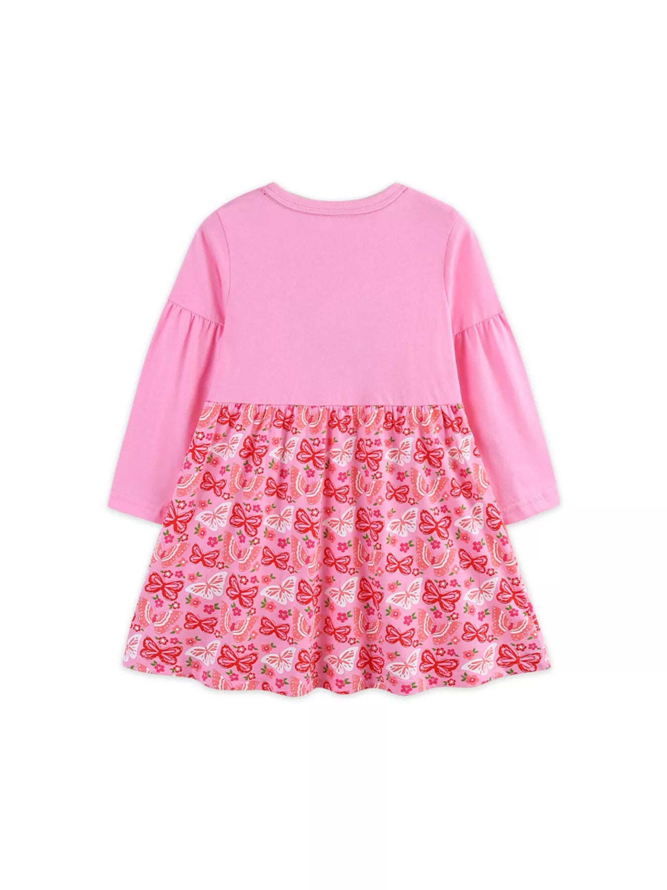 Children's Butterfly Long Sleeve Casual Dress