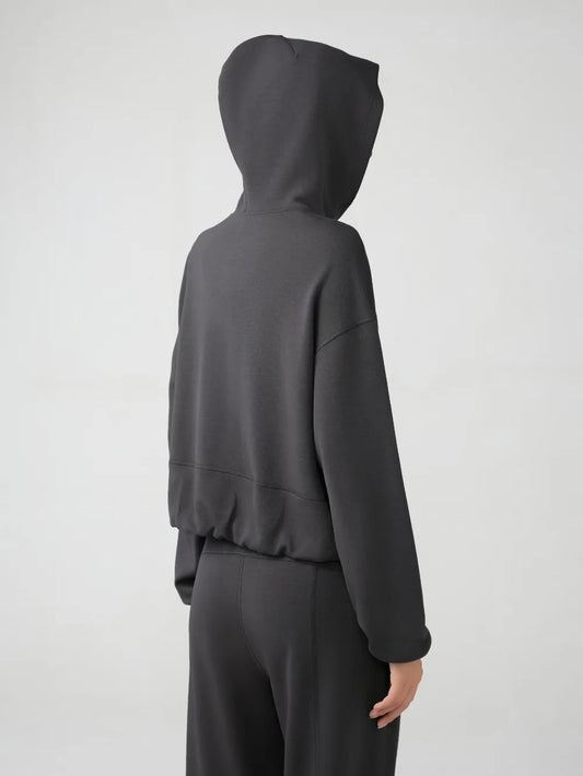 Millennia Zip Up Dropped Shouder Active Hooded