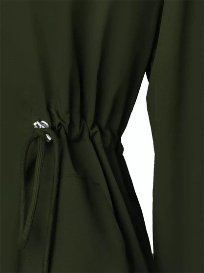 Zip Up Waterproof Hooded Outerwear