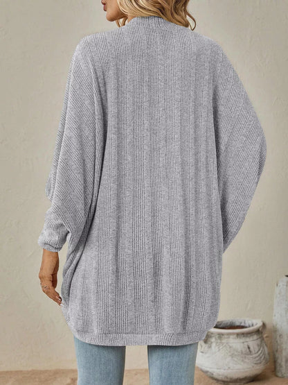 Cozy Oversized Open Front Knit Cardigan