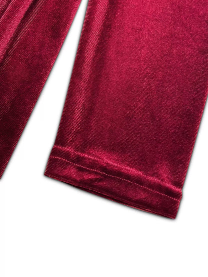 Velvet Long Sleeve Maxi Dress