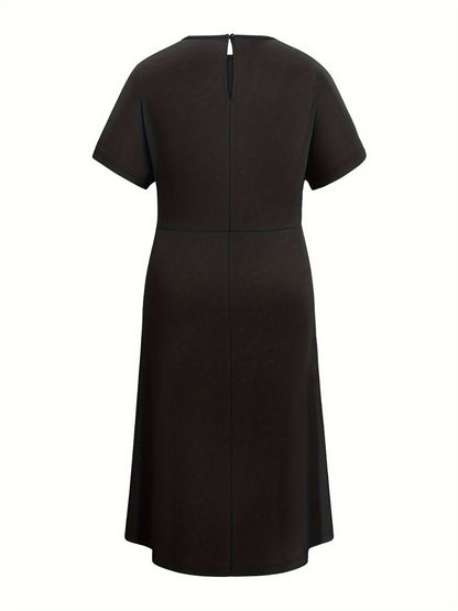 Classic Short Sleeve Midi Dress