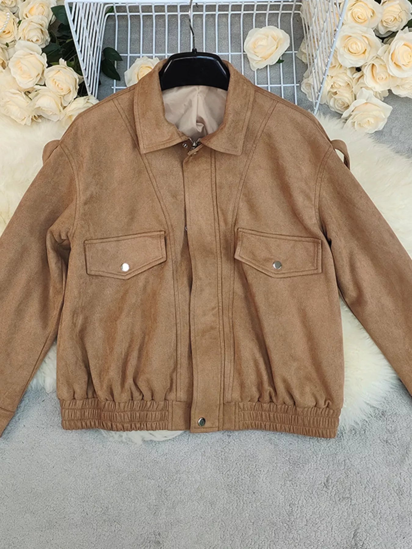 Zip Up Oversized Jacket