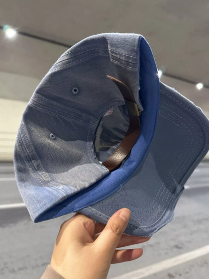 Distressed Solid Color Baseball Cap