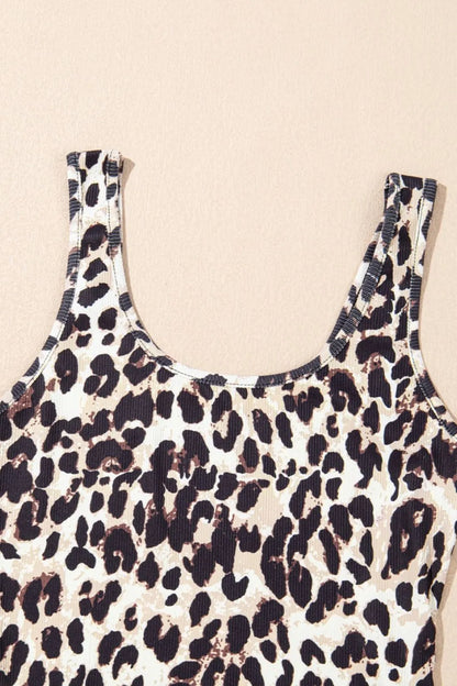 Leopard Sleeveless Bodysuit