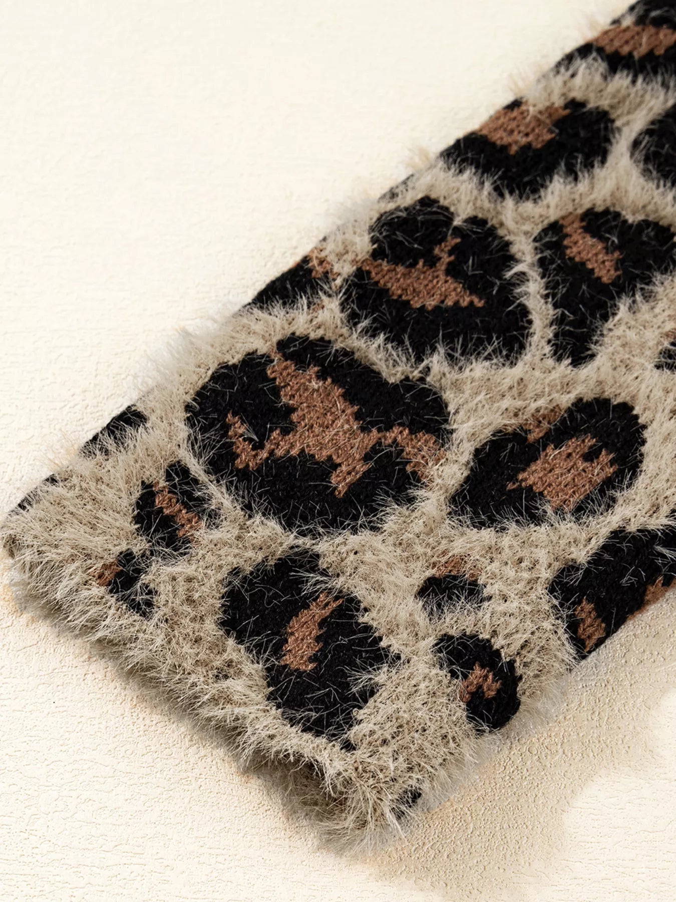 Leopard Open Casual Cardigan