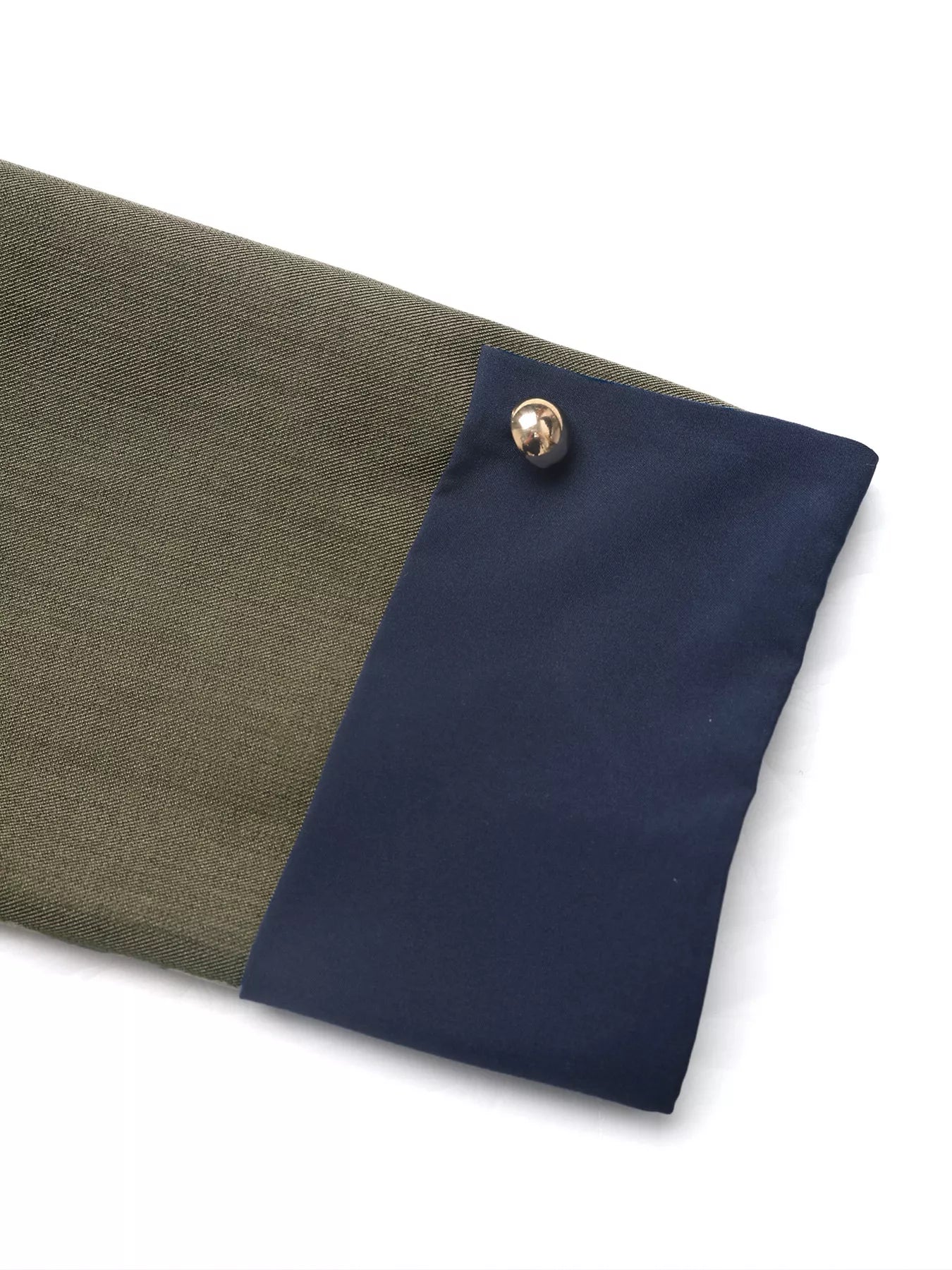 Contrast Trim Button-Up Jacket